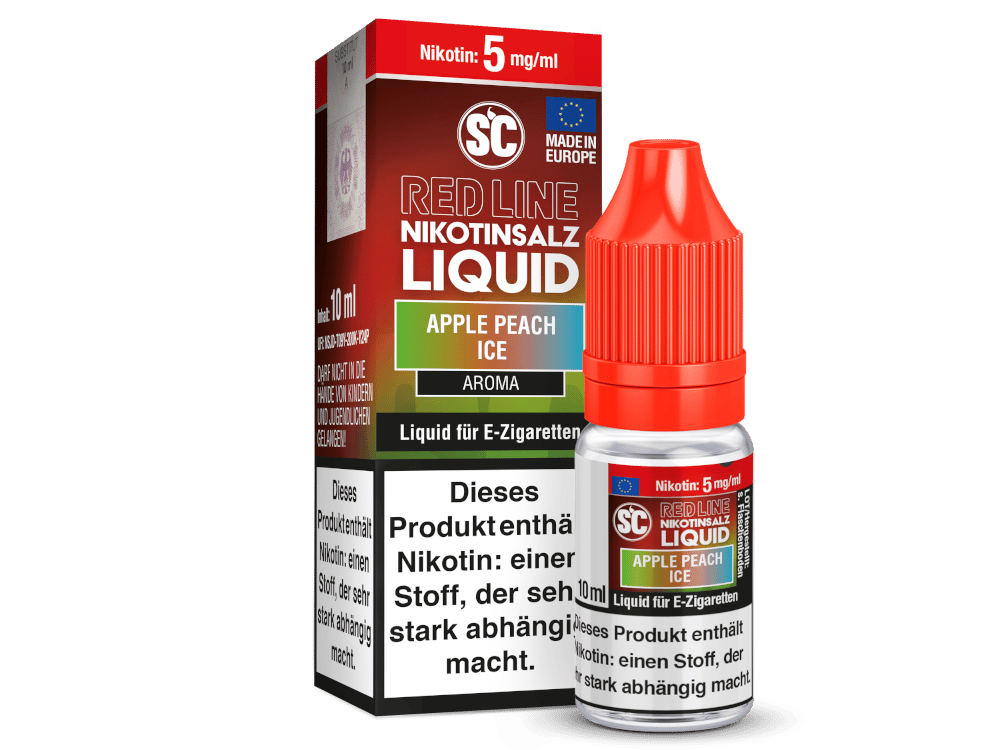 SC - Red Line - Apple Peach Ice - Nikotinsalz Liquid 5 mg/ml