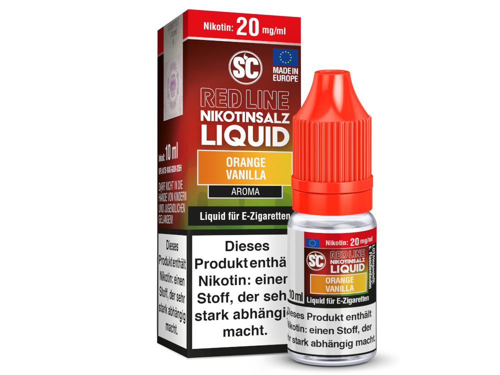 SC - Red Line - Orange Vanilla - Nikotinsalz Liquid 20 mg/ml