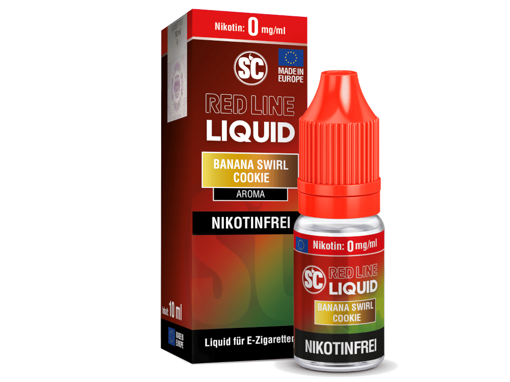SC - Red Line - Banana Swirl Cookie - Nikotinsalz Liquid 0 mg/ml