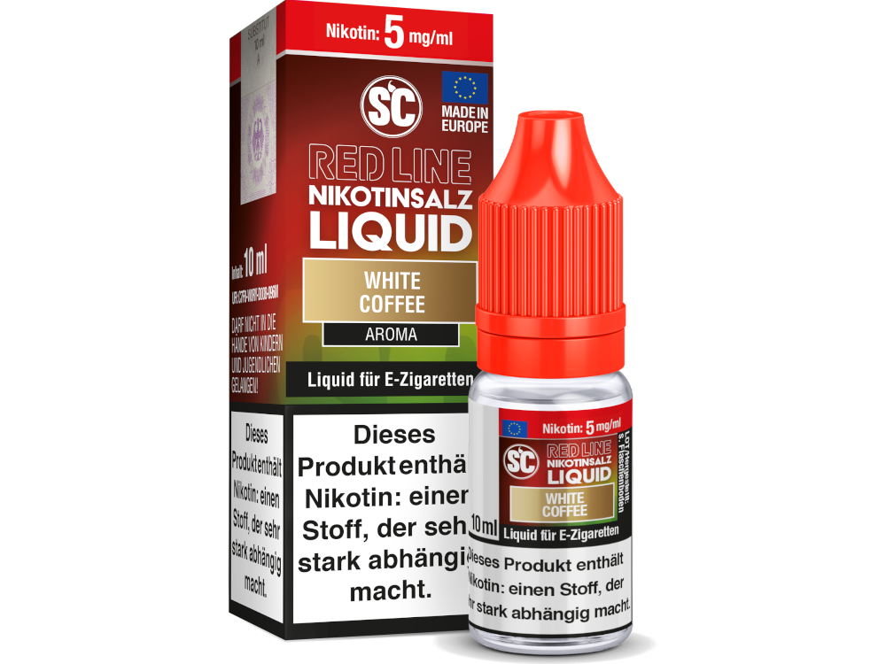 SC - Red Line - White Coffee - Nikotinsalz Liquid 5 mg/ml