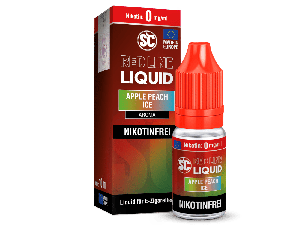 SC - Red Line - Apple Peach Ice - Nikotinsalz Liquid 0 mg/ml