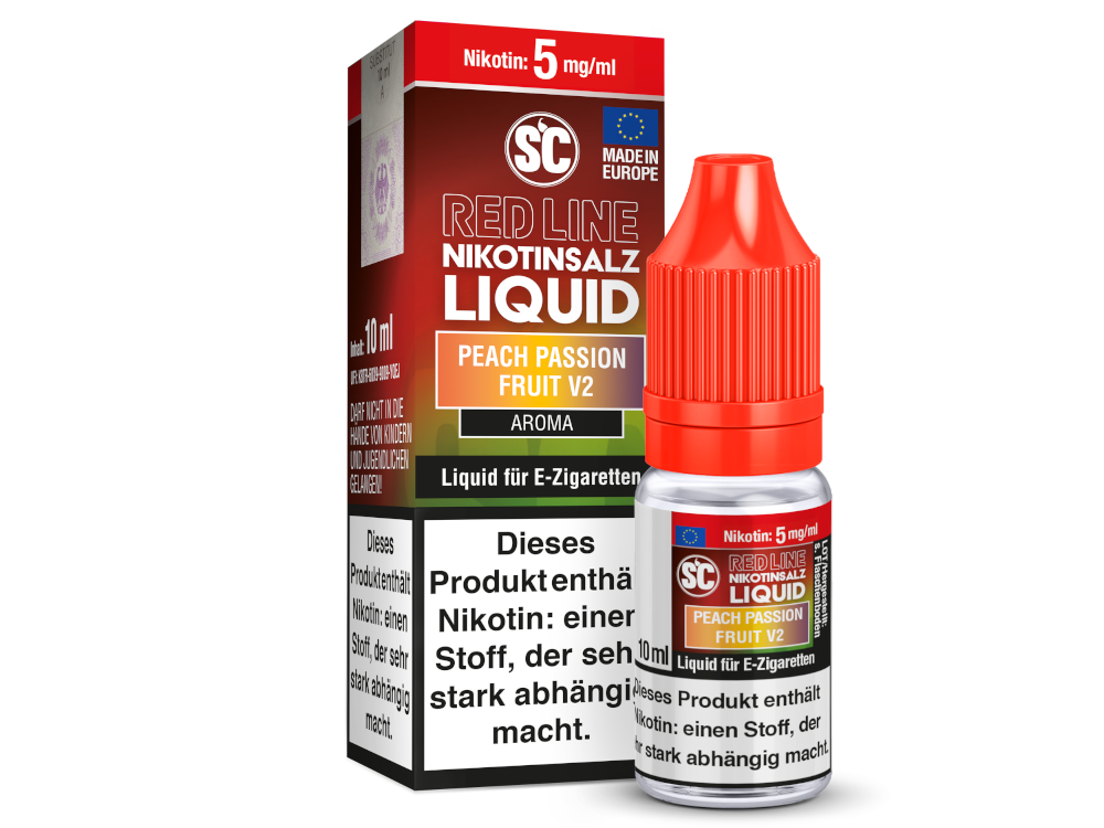 SC - Red Line - Peach Passion Fruit V2 - Nikotinsalz Liquid 5 mg/ml