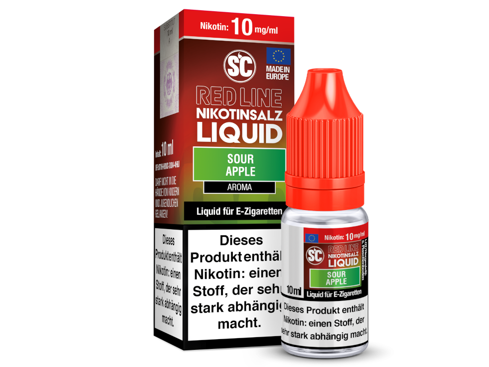 SC - Red Line - Sour Apple - Nikotinsalz Liquid 10 mg/ml