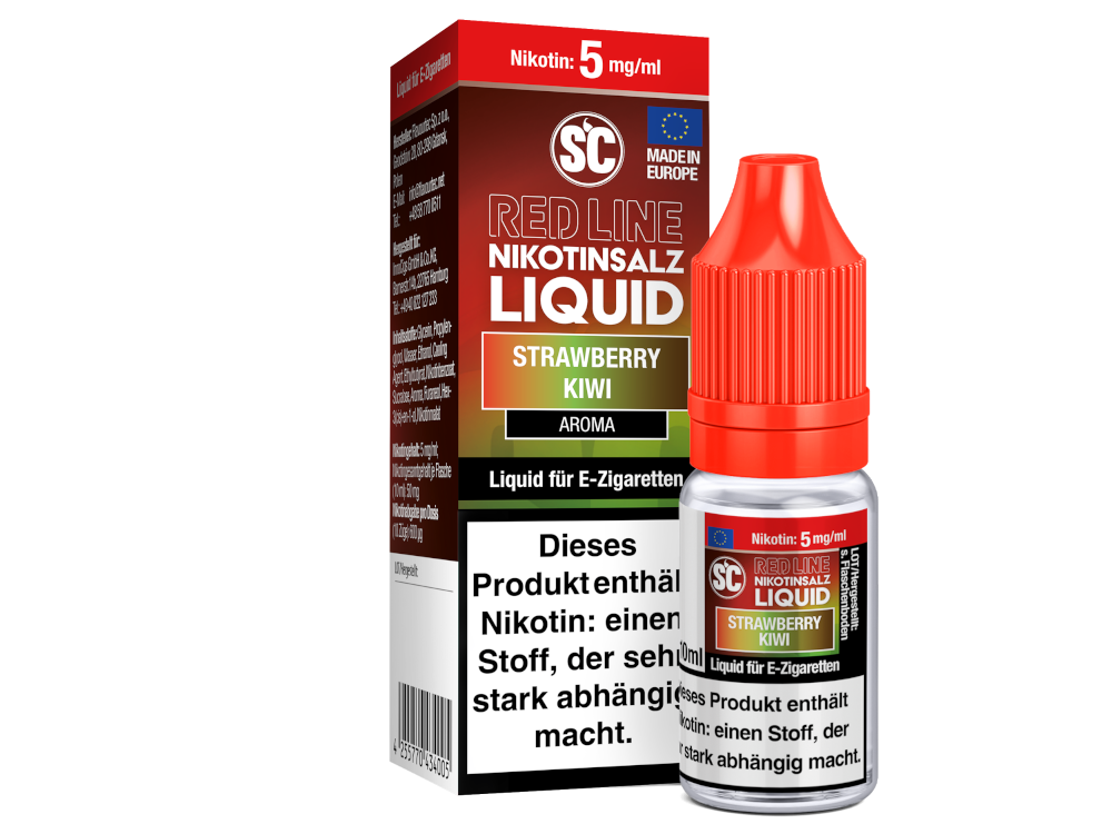 SC - Red Line - Strawberry Kiwi - Nikotinsalz Liquid 5 mg/ml