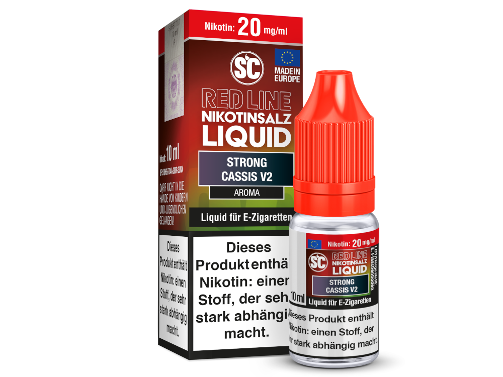 SC - Red Line - Strong Cassis V2 - Nikotinsalz Liquid 20 mg/ml