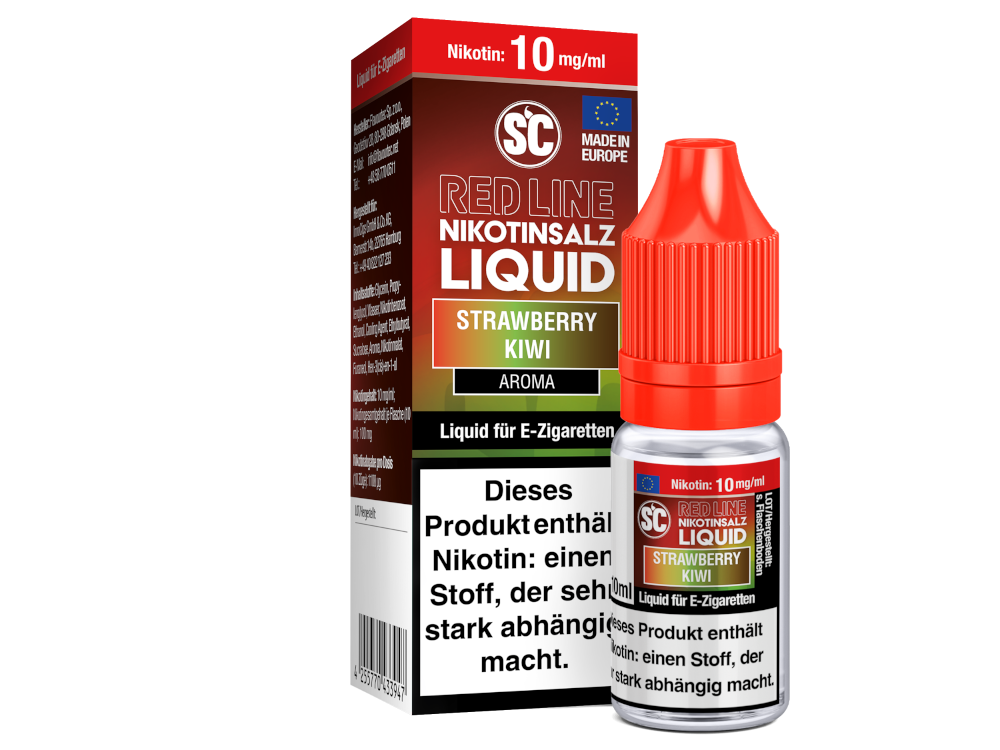 SC - Red Line - Strawberry Kiwi - Nikotinsalz Liquid 10 mg/ml