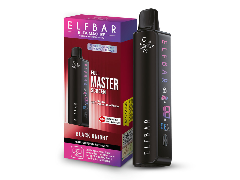 Elfbar - Elfa Master Akku 850 mAh Black Knight