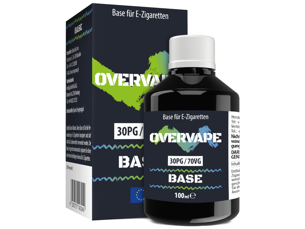 Overvape - 100 ml Basis 30PG/70VG 0 mg/ml