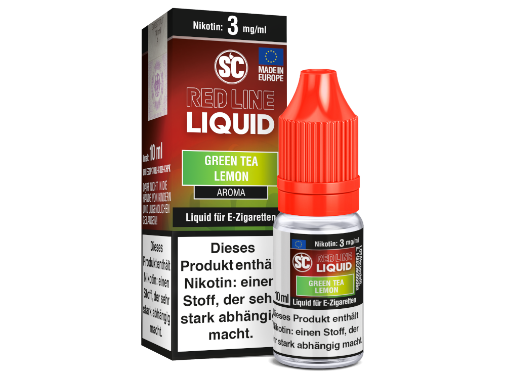 SC - Red Line Nikotin - Green Tea Lemon 3 mg/ml