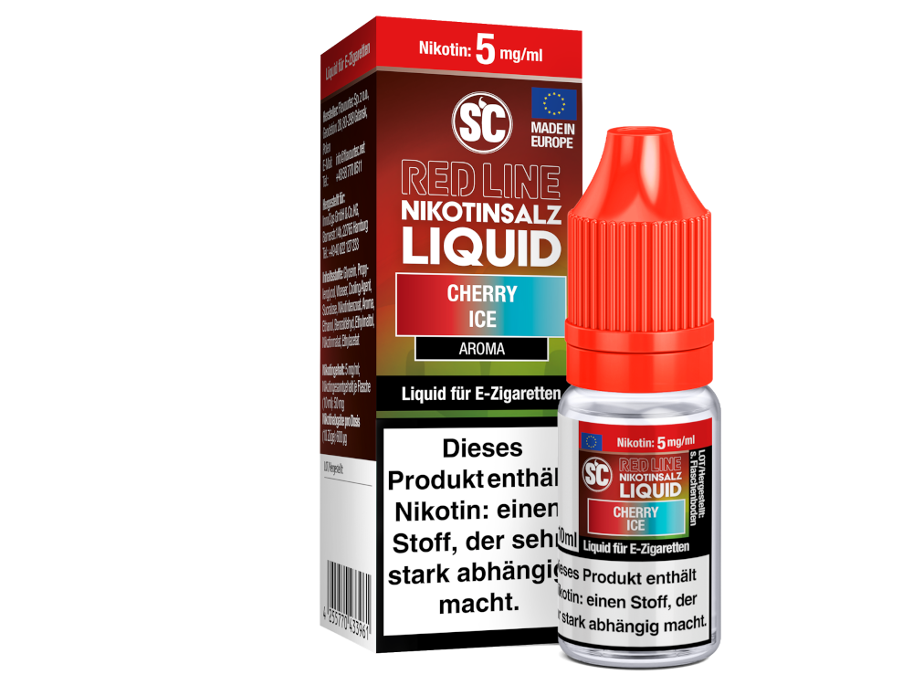 SC - Red Line - Cherry Ice - Nikotinsalz Liquid 5 mg/ml